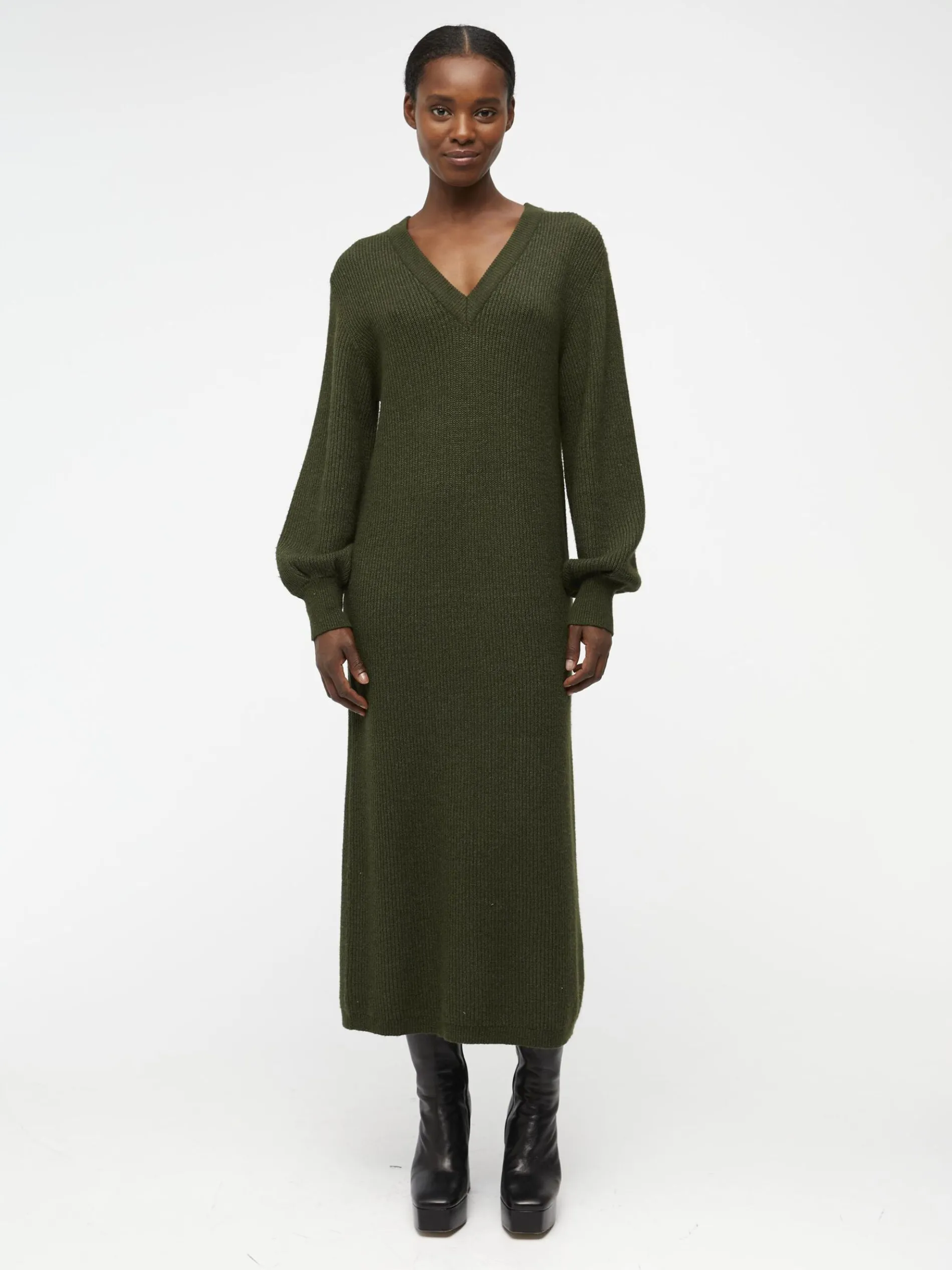 OBJMALENA GEBREIDE JURK