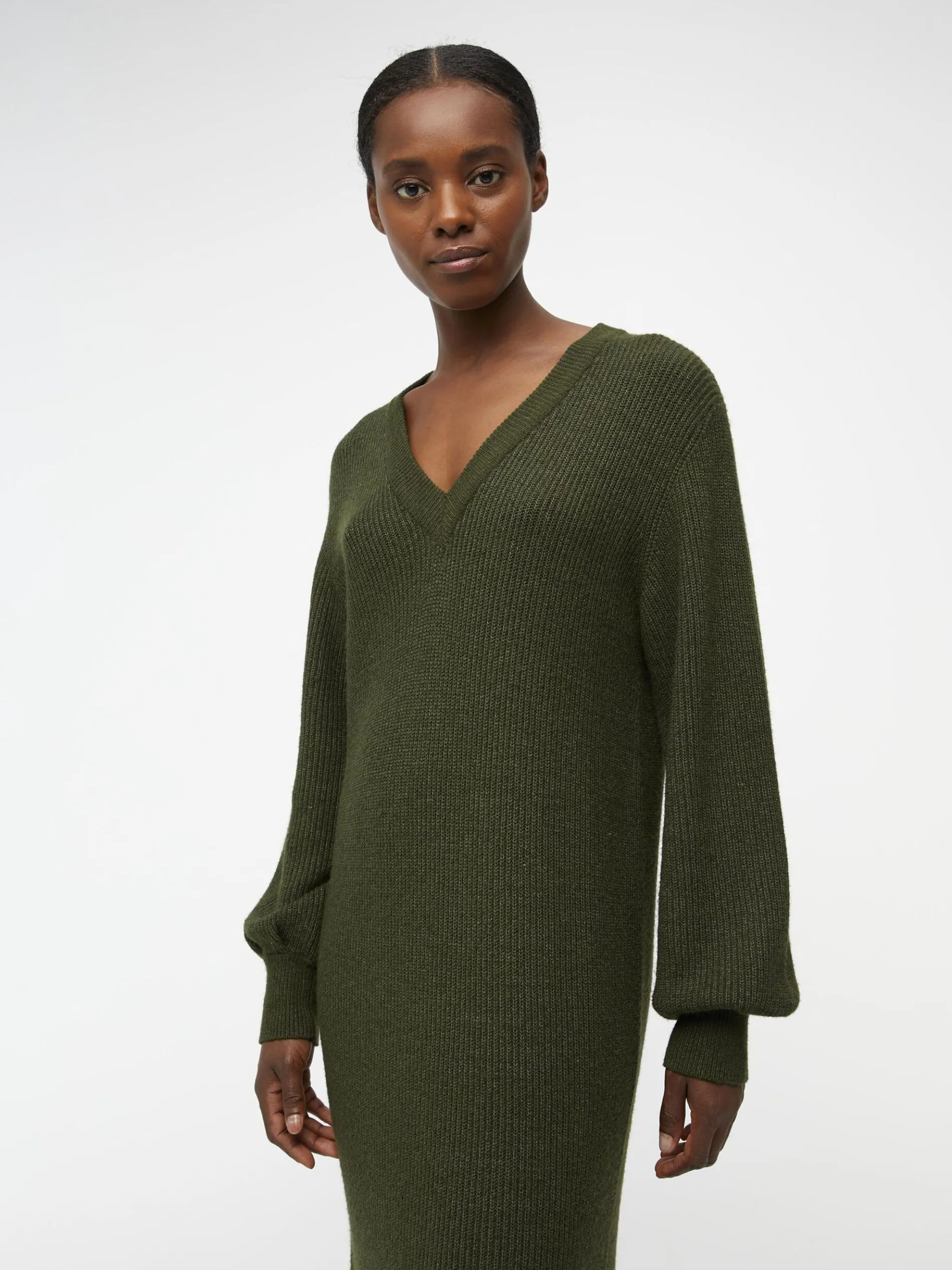 OBJMALENA GEBREIDE JURK