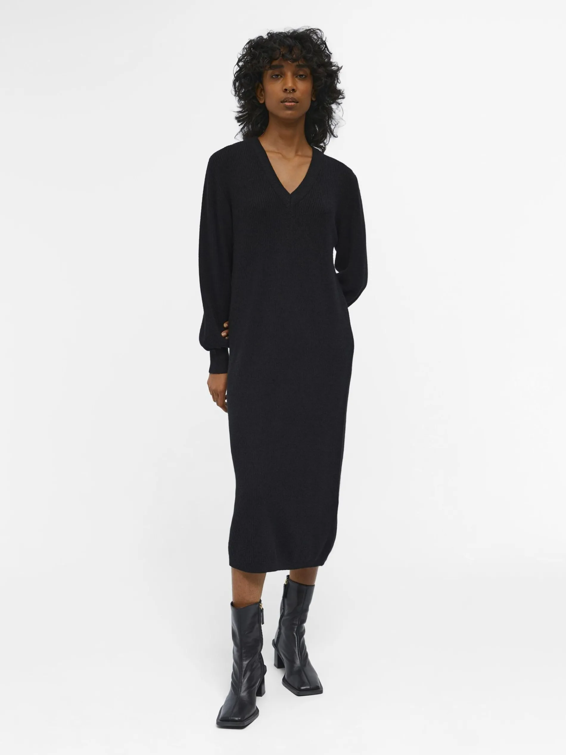 OBJMALENA GEBREIDE JURK