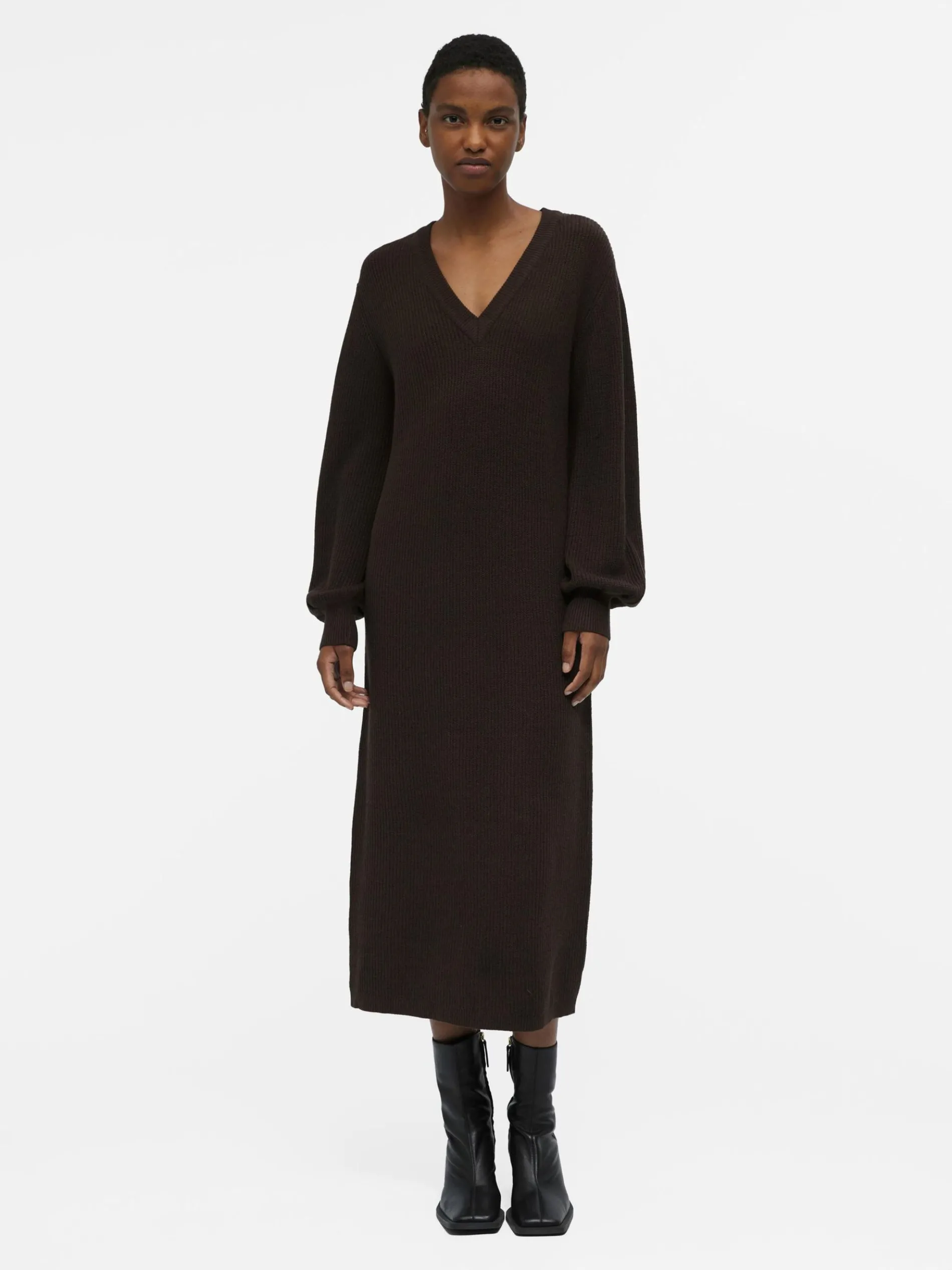 OBJMALENA GEBREIDE JURK