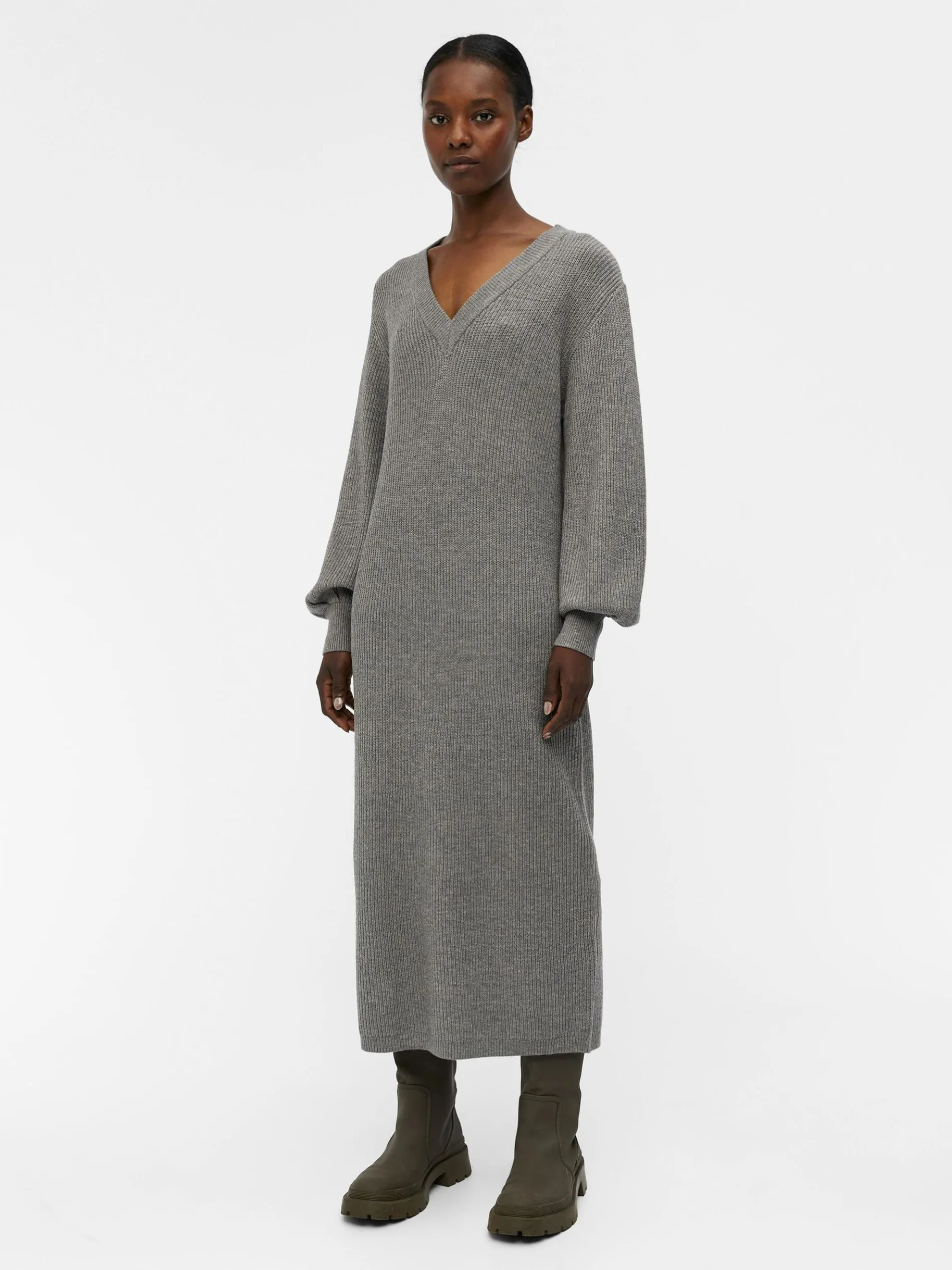 OBJMALENA GEBREIDE JURK