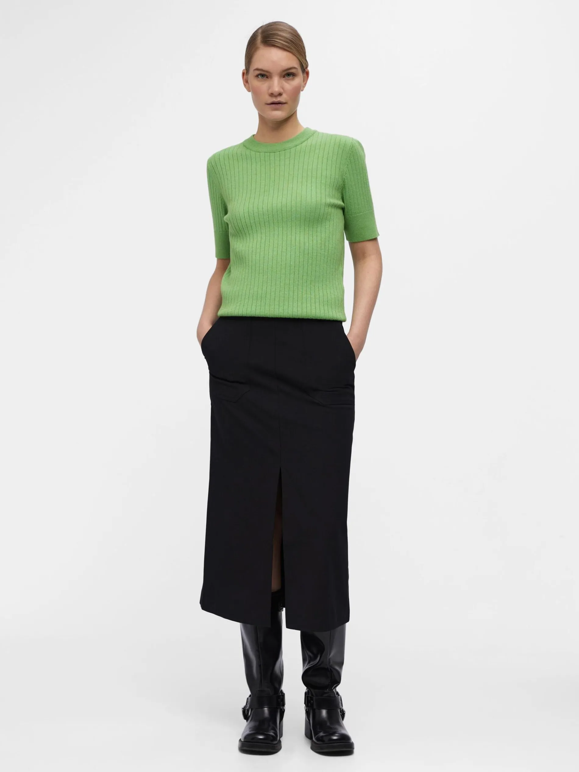 OBJNOELLE GEBREIDE TOP