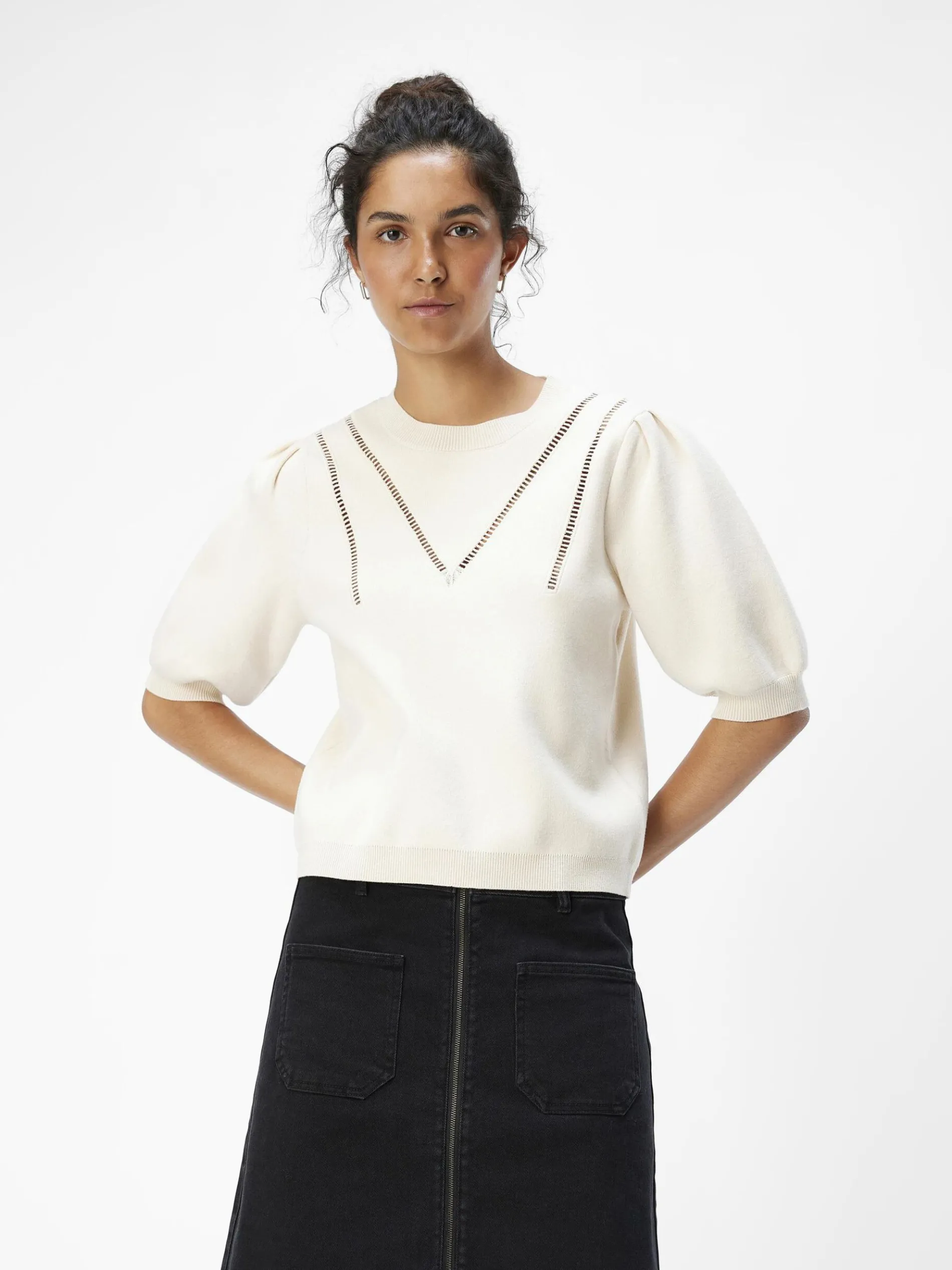 POFMOUWEN GEBREIDE TOP