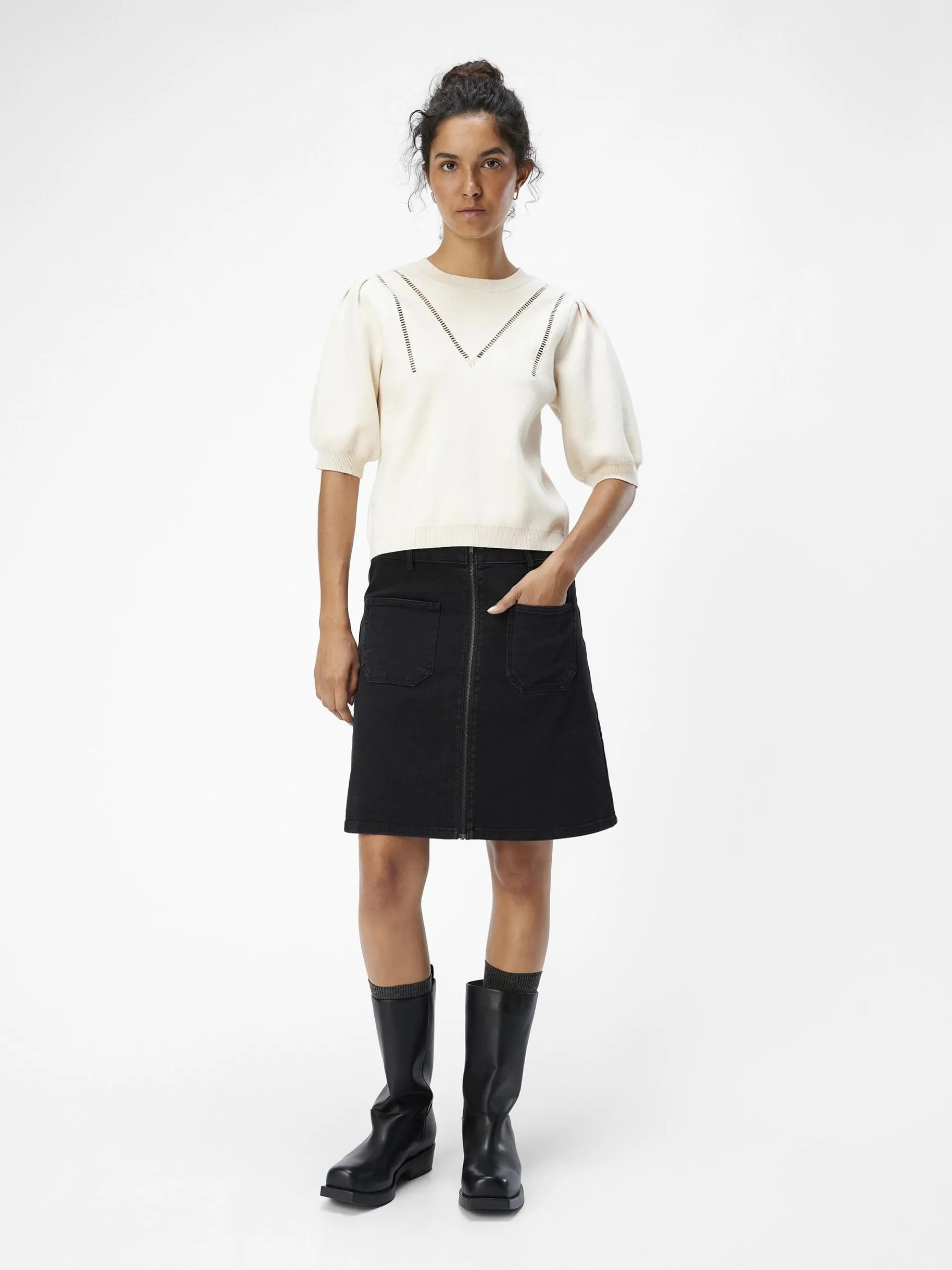 POFMOUWEN GEBREIDE TOP