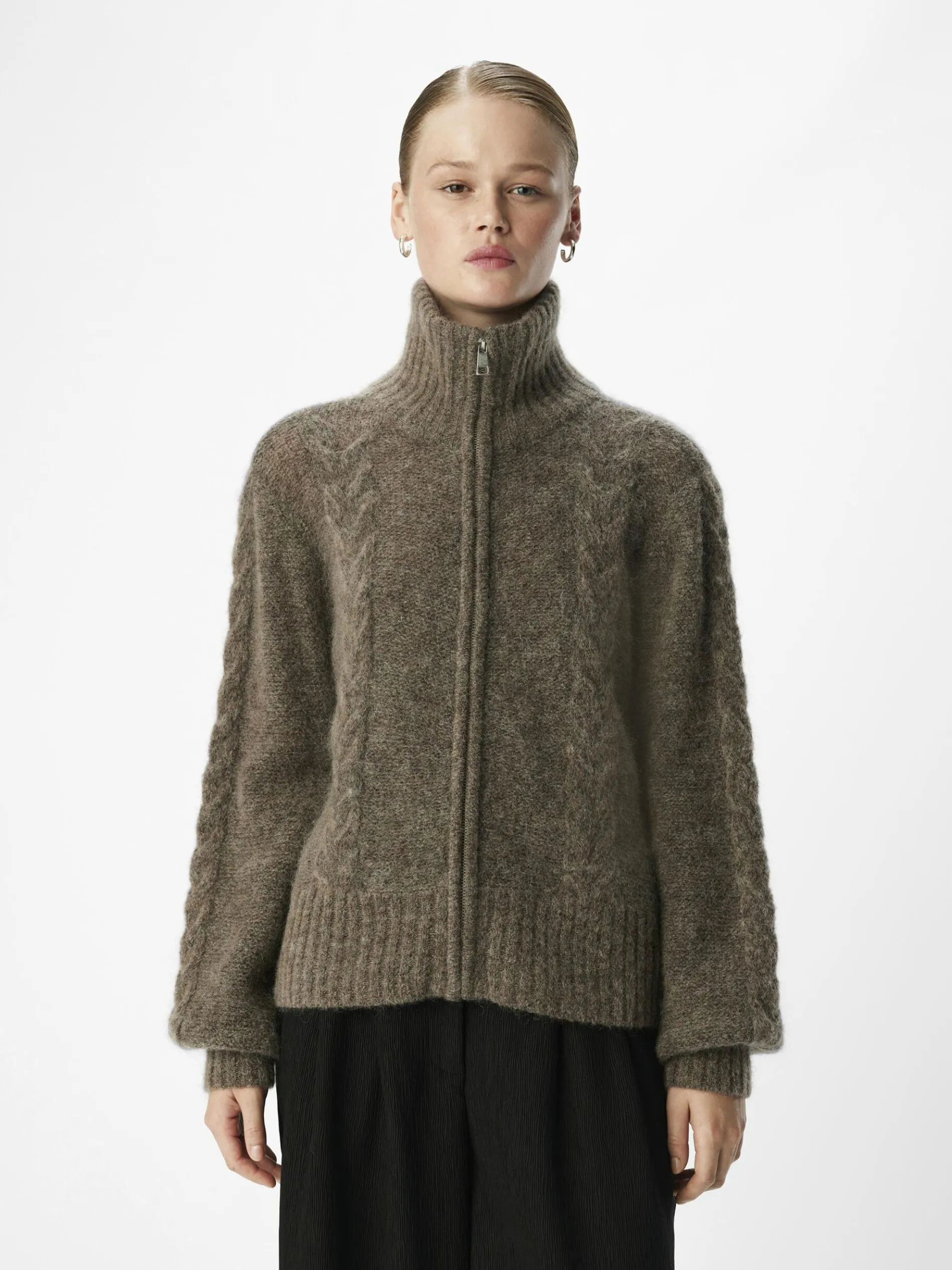 RITSSLUITING GEBREID VEST