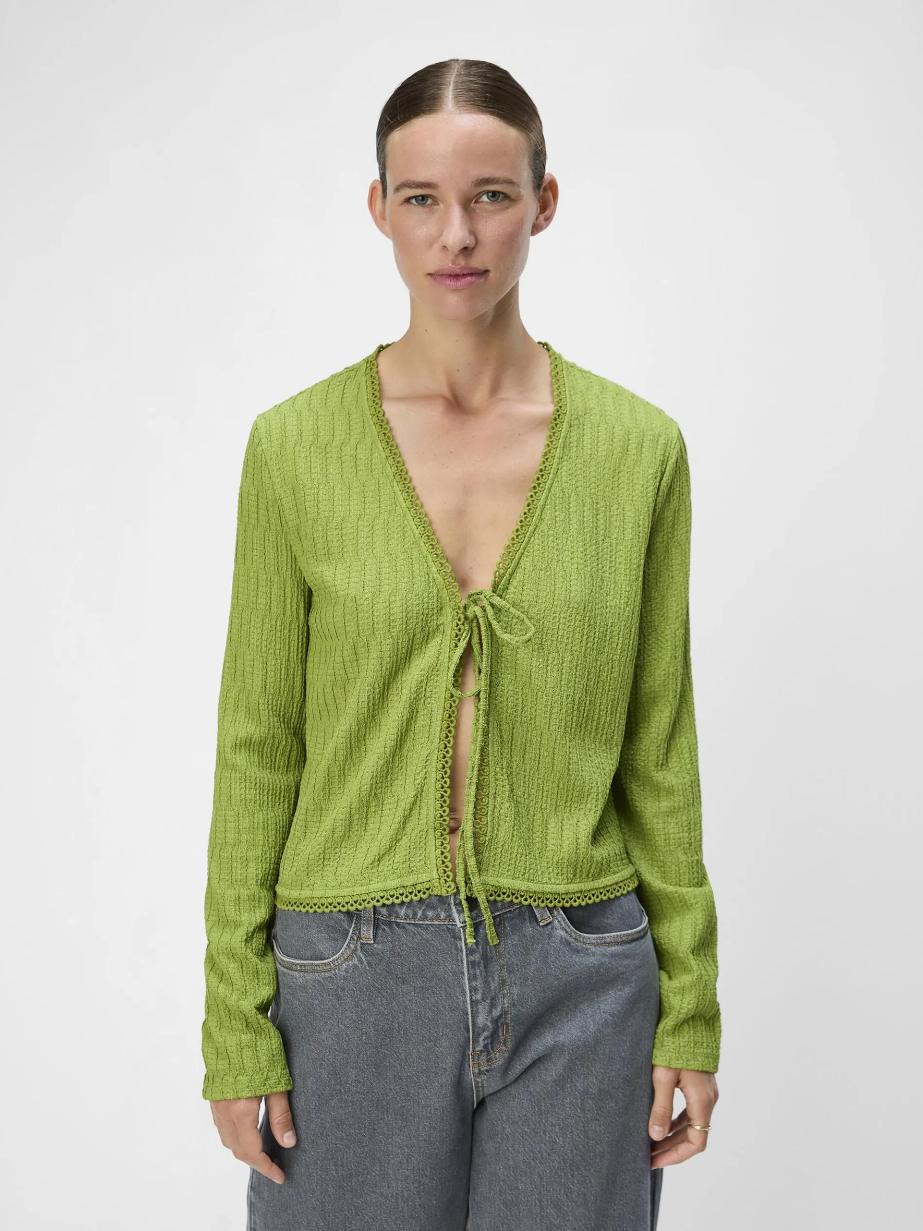 VOORKANT MET STRIKSLUITING TOP